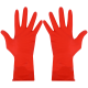 Manusi menaj din latex, pentru curatenie, 1 pereche, rosii, marimea M